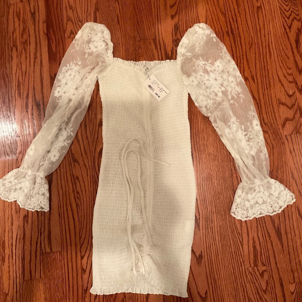White lace dress